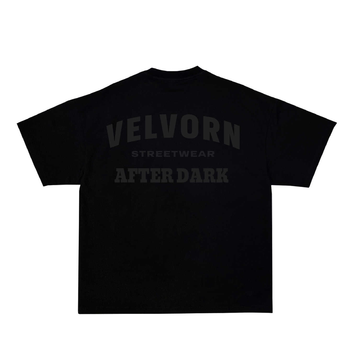 Velvorn Black Tee | After Dark Collection